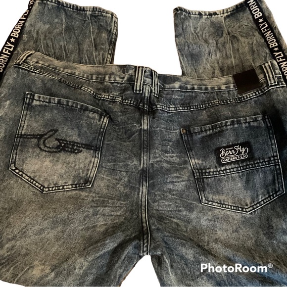 Born Fly Men’s Signature Denim Jeans - Picture 3 of 9